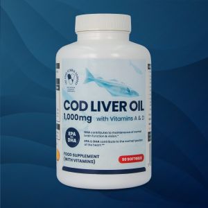 Cod Liver Oil 1000mg: 90 softgels