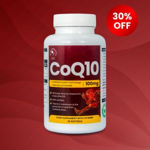 CoQ10 100mg: 30 softgels