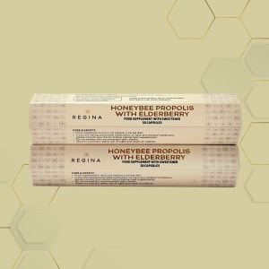 Regina Honeybee Propolis with Elderberry: 60 Capsules 