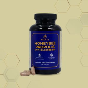 Regina Honeybee Propolis with Elderberry: 180 Capsules