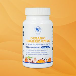 Organic Turmeric 670mg: 30 capsules