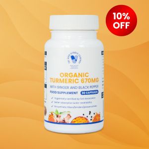 Organic Turmeric 670mg: 30 capsules